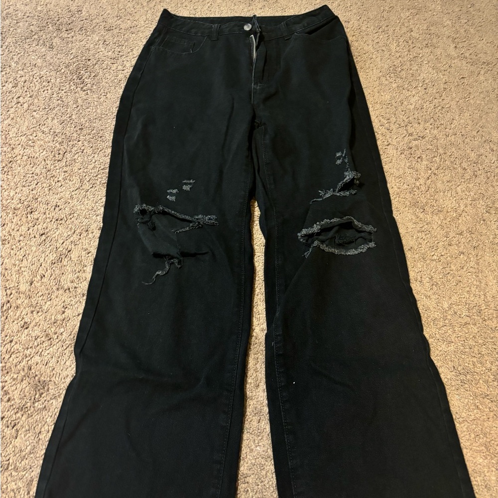 SHEIN straight leg jeans